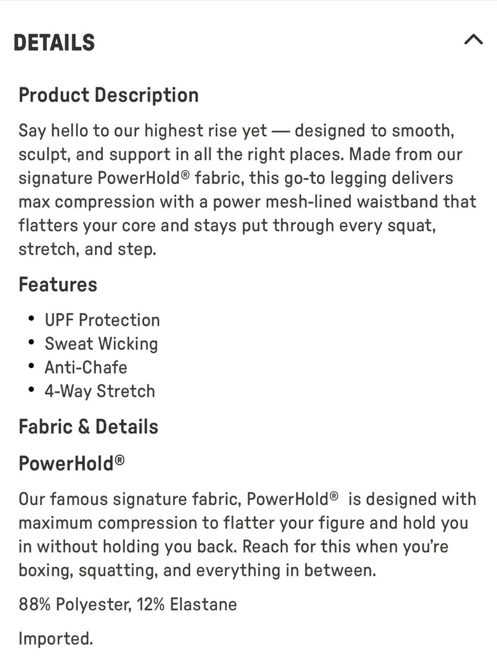 Fabletics PowerHold High-Waisted Black Leggings (Tall) - Picture 6 of 6